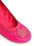 Detail View - Click To Enlarge - TORY BURCH - 'Caroline' snakeskin effect leather ballerina flats