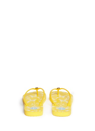 Back View - Click To Enlarge - TORY BURCH - 'Thin' floral print flip flops