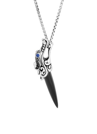 Main View - Click To Enlarge - JOHN HARDY - 'Legends Naga' sapphire spinel sterling silver pendant necklace