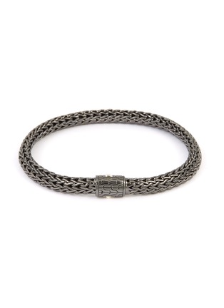 Main View - Click To Enlarge - JOHN HARDY - 'Classic Chain' rhodium silver woven chain bracelet