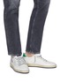 Figure View - Click To Enlarge - GOLDEN GOOSE - 'Ball Star' slogan print counter panelled sneakers