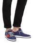 Figure View - Click To Enlarge - GOLDEN GOOSE - 'Ball Star' slogan print counter suede sneakers