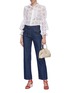 Figure View - Click To Enlarge - DIANE VON FURSTENBERG - 'Rosalyn' scalloped broderie anglaise shirt
