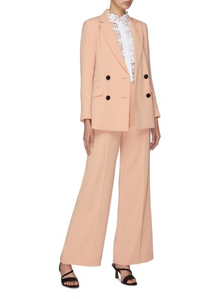 Figure View - Click To Enlarge - DIANE VON FURSTENBERG - 'Madison' peaked lapel double breasted blazer