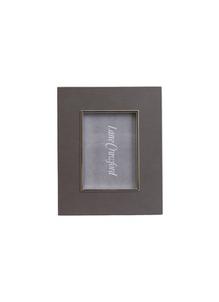 Main View - Click To Enlarge - PINETTI - Liverpool 5R leather photo frame – Dark Grey