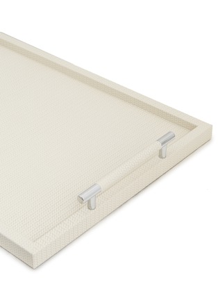 Detail View - Click To Enlarge - PINETTI - Dedalo large rectangle tray – Cream