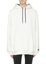 Main View - Click To Enlarge - VICTORIA BECKHAM - x Reebok logo embroidered oversized hoodie