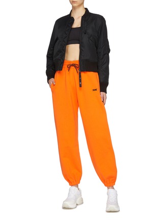 Figure View - Click To Enlarge - VICTORIA BECKHAM - x Reebok logo embroidered jogging pants