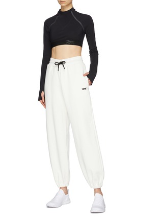 Figure View - Click To Enlarge - VICTORIA BECKHAM - x Reebok logo embroidered jogging pants