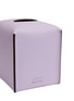 Detail View - Click To Enlarge - PINETTI - Liverpool square leather tissue box – Lavender