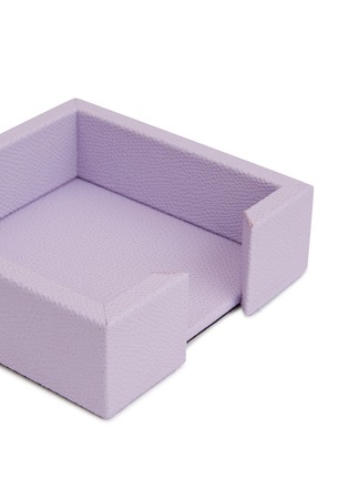 Detail View - Click To Enlarge - PINETTI - Liverpool leather paper holder – Lavender