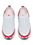 Figure View - Click To Enlarge - WINK - 'Liquorice' heart appliqué leather panel knit kids sneakers