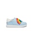 Main View - Click To Enlarge - WINK - 'Popcorn' rainbow appliqué kids sneakers