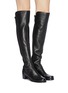 Figure View - Click To Enlarge - STUART WEITZMAN - 'Reserve' stretch leather knee high boots