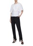 Figure View - Click To Enlarge - CHRISTOPHER ESBER - Bead fringe cuff suiting pants