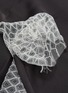  - CHRISTOPHER ESBER - Lattice lace trim asymmetric sleeve satin top