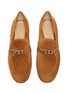 Detail View - Click To Enlarge - GIANVITO ROSSI - 'Kenton' chain suede loafers