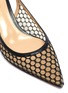 Detail View - Click To Enlarge - GIANVITO ROSSI - 'Fhnnene' fishnet slingback pumps