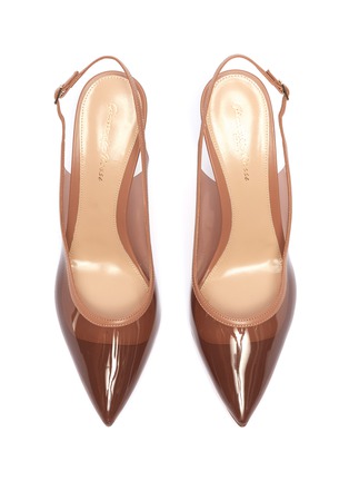 Detail View - Click To Enlarge - GIANVITO ROSSI - 'Plexi' PVC slingback pumps