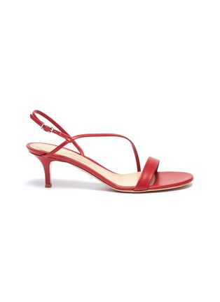 Main View - Click To Enlarge - GIANVITO ROSSI - 'Manhattan 55' twist strap leather slingback sandals