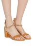 Figure View - Click To Enlarge - GIANVITO ROSSI - Chain anklet suede sandals