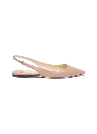 Main View - Click To Enlarge - JIMMY CHOO - 'Erin' leather slingback skimmer flats
