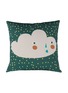 Main View - Click To Enlarge - DONNA WILSON - Cloudy Face cushion – Dark Green