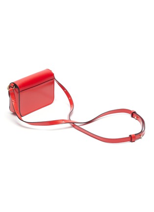 Detail View - Click To Enlarge - JW ANDERSON - 'Keyts' chain pin nano leather crossbody bag