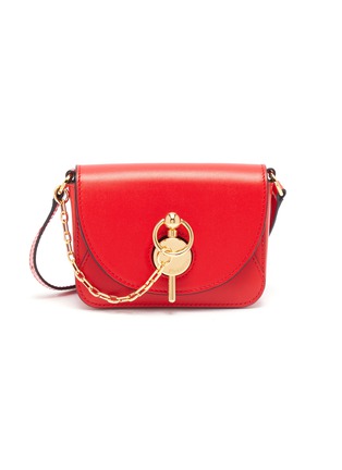 Main View - Click To Enlarge - JW ANDERSON - 'Keyts' chain pin nano leather crossbody bag