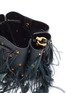 Detail View - Click To Enlarge - VALENTINO GARAVANI - Valentino Garavani 'VLOGO' ostrich feather small leather bucket bag