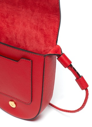 Detail View - Click To Enlarge - VALENTINO GARAVANI - Valentino Garavani 'VRing' tassel small leather saddle bag