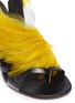 Detail View - Click To Enlarge - DRIES VAN NOTEN - Feather wrap leather sandals