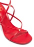 Detail View - Click To Enlarge - VALENTINO GARAVANI - Valentino Garavani Rockstud cross strap leather sandals