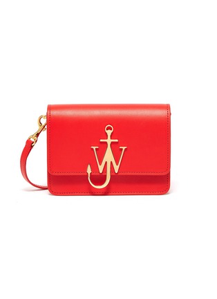 Main View - Click To Enlarge - JW ANDERSON - 'Logo' plate mini crossbody bag