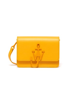 Main View - Click To Enlarge - JW ANDERSON - 'Logo' plate mini crossbody bag