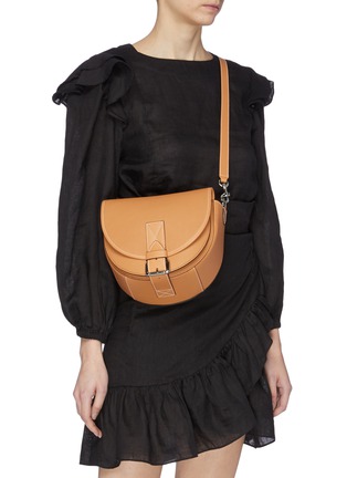 Figure View - Click To Enlarge - JW ANDERSON - 'Bike' small leather crossbody bag