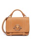 Main View - Click To Enlarge - JW ANDERSON - 'Disc' barbell ring leather satchel