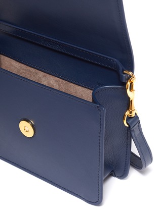 Detail View - Click To Enlarge - JW ANDERSON - 'Logo' plate mini leather crossbody bag