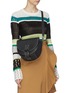 Figure View - Click To Enlarge - JW ANDERSON - 'Bike' small leather crossbody bag