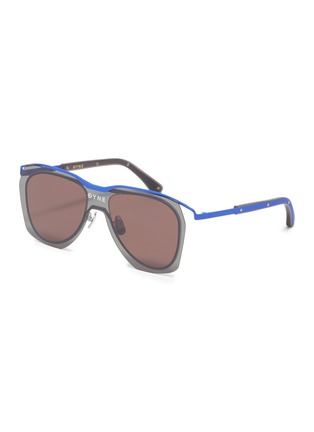 Main View - Click To Enlarge - DYNE - Layered lens metal aviator sunglasses