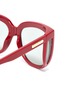 Detail View - Click To Enlarge - GUCCI - Spoiler acetate square sunglasses