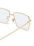 Detail View - Click To Enlarge - GUCCI - Metal square optical glasses