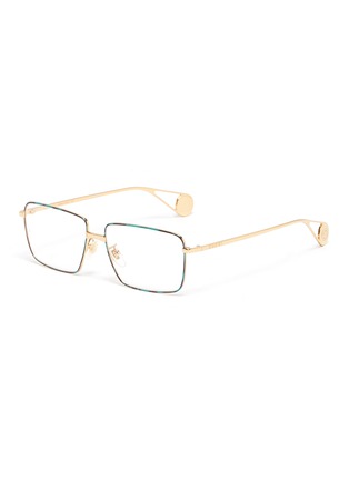 Main View - Click To Enlarge - GUCCI - Metal square optical glasses