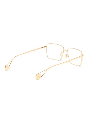 Figure View - Click To Enlarge - GUCCI - Metal square optical glasses