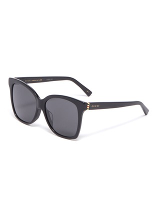 Main View - Click To Enlarge - GUCCI - Oversized acetate square sunglasses