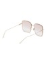 Figure View - Click To Enlarge - GUCCI - Metal oversized square sunglasses