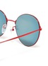 Detail View - Click To Enlarge - BALENCIAGA - Mirror metal round sunglasses
