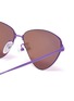 Detail View - Click To Enlarge - BALENCIAGA - Mirror metal triangle frame sunglasses