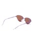 Figure View - Click To Enlarge - BALENCIAGA - Mirror metal triangle frame sunglasses