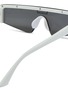 Detail View - Click To Enlarge - BALENCIAGA - Mirror angular frame acetate sunglasses